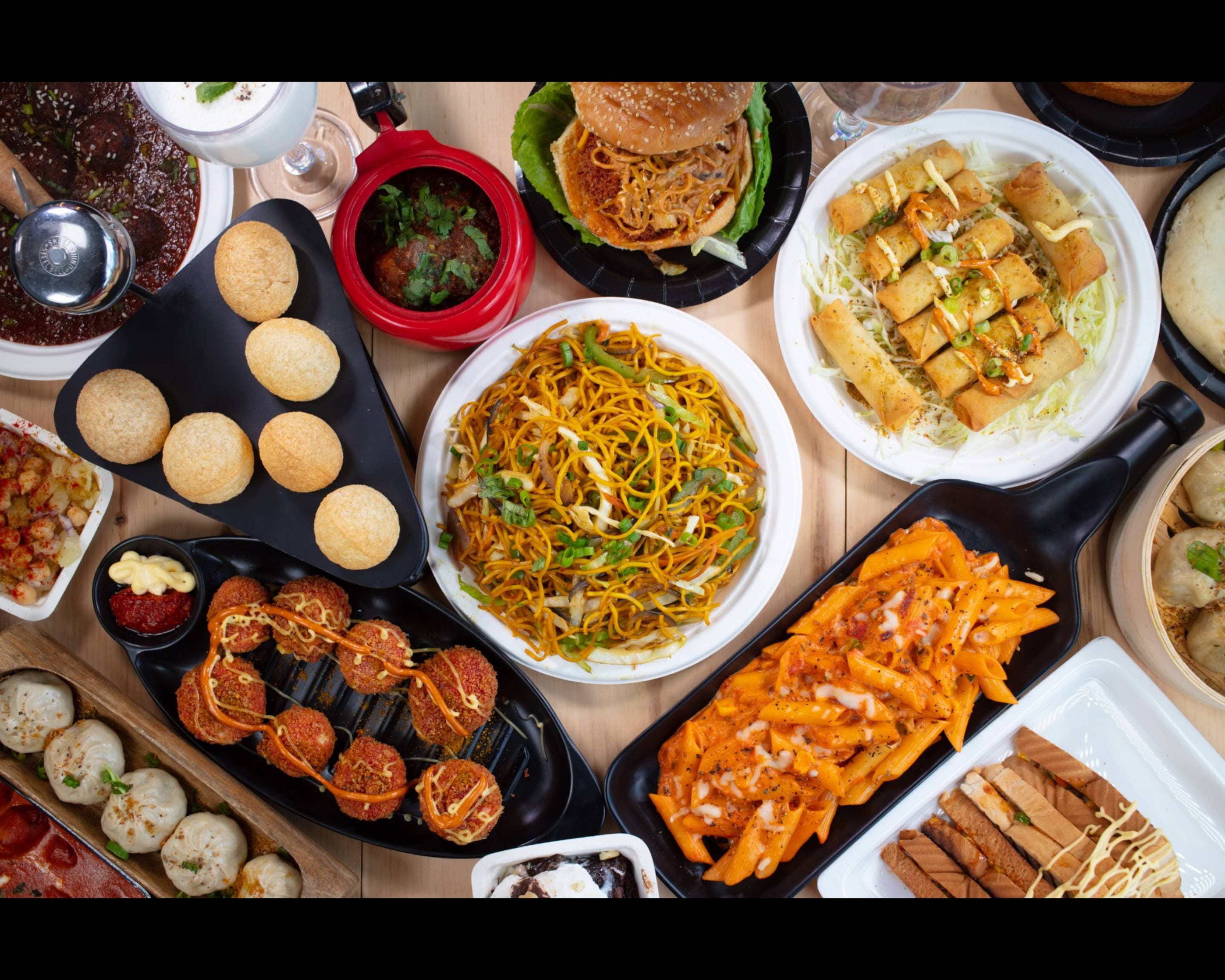 Restaurant hero background showcasing our signature dishes